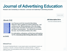 Tablet Screenshot of journalofadvertisingeducation.org
